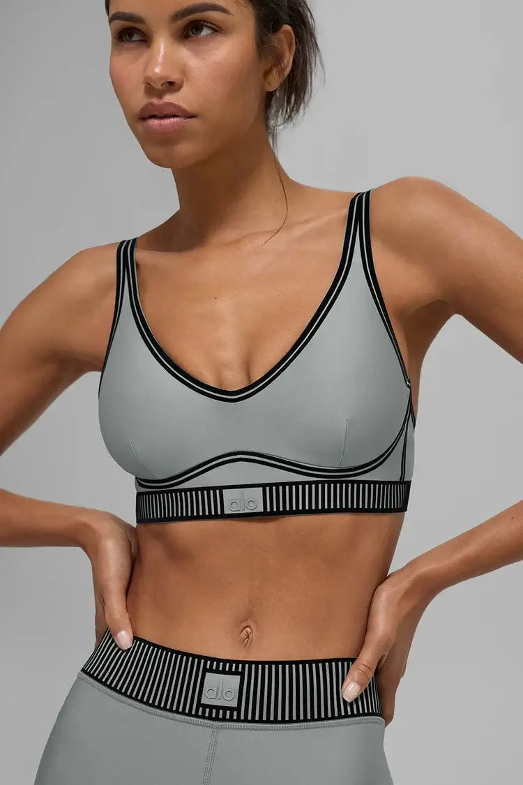 Grey Alo Airlift Line Up Bra