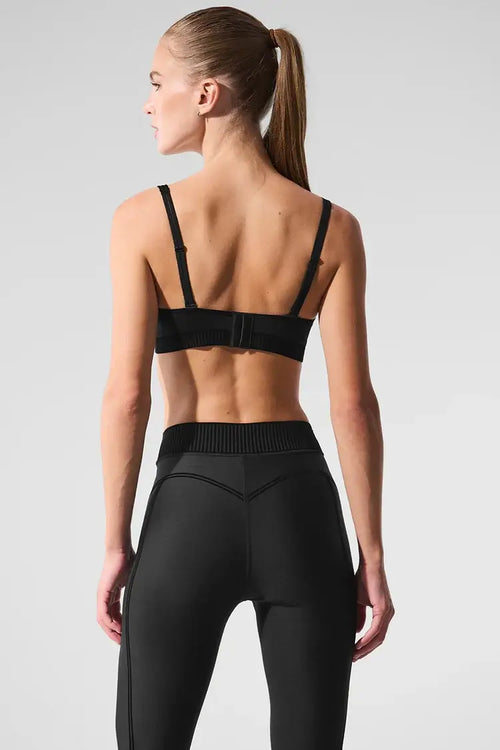 Black Alo Airlift Line Up Bra