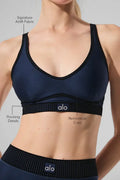 Navy Blue Alo Air Line Bra