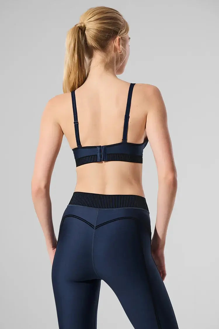 Navy Blue Alo Air Line Bra